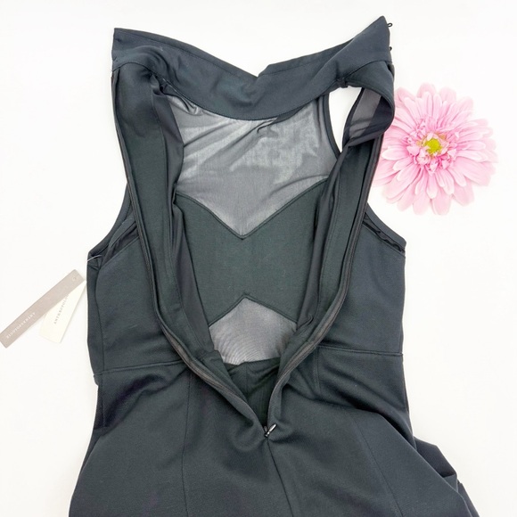 Maeve X Anthropologie Sheer Cutout Mesh Midi Dress Black Evening Event Party - Picture 7 of 12